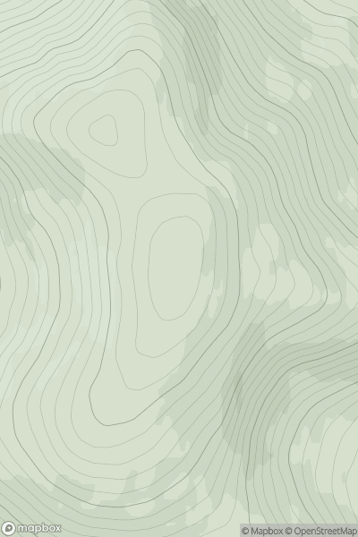 Thumbnail image for Meall Uaine [Pitlochry to Braemar & Blairgowrie] [NO110674] showing contour plot for surrounding peak